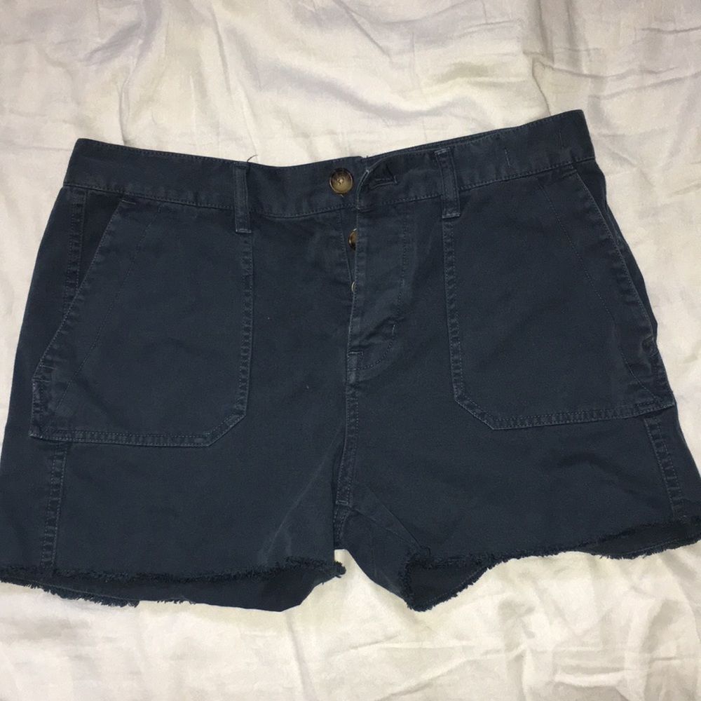 Madewell blue canvas shorts